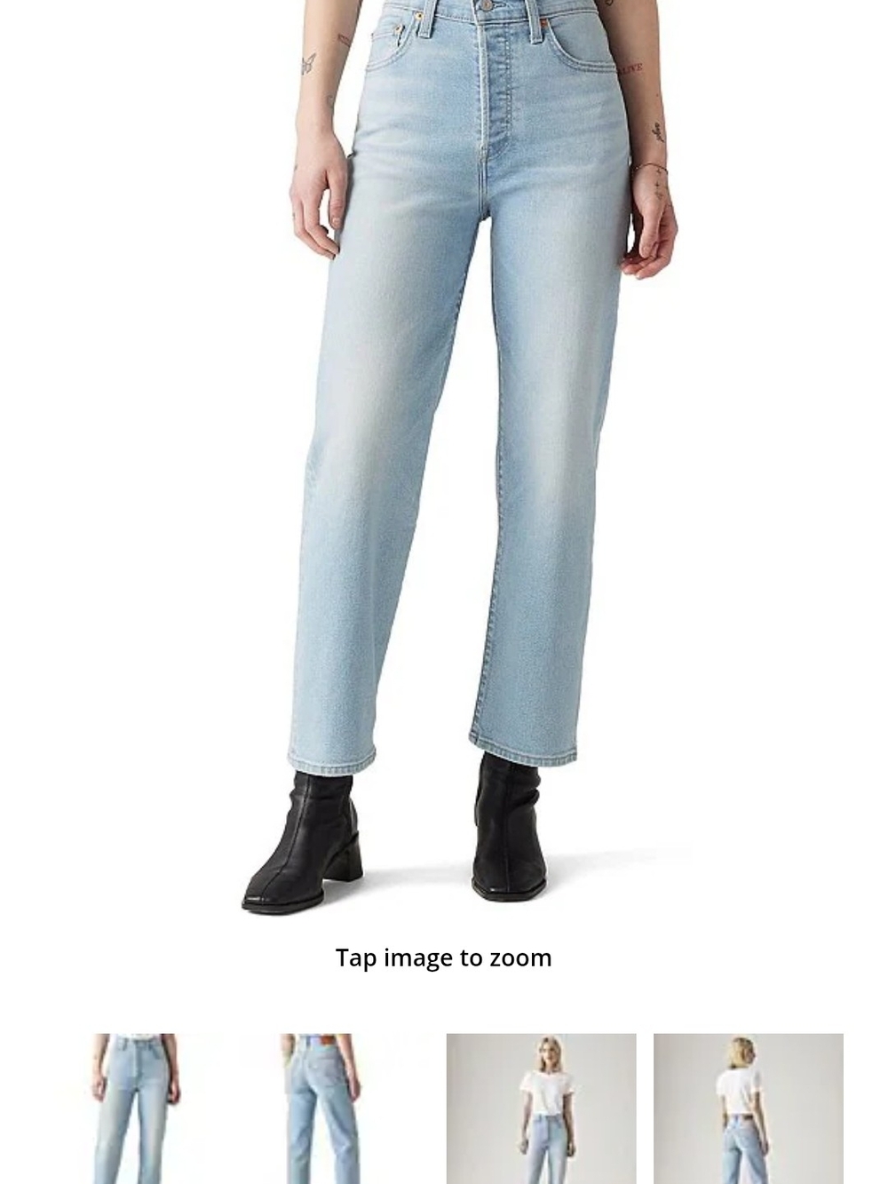 Levi's Ribcage Straight Ankle Crop 29x27